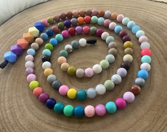 Collar de muestra de color - cuentas de silicona