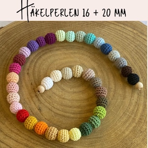 crochet beads 16 + 20 mm