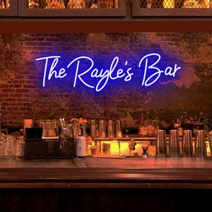 Insegna da bar personalizzata, insegna al neon per bar di casa, insegna da bar personalizzata, insegna da bar illuminata, arredamento da bar, regalo per la festa del papà, arredamento per la caverna dell'uomo