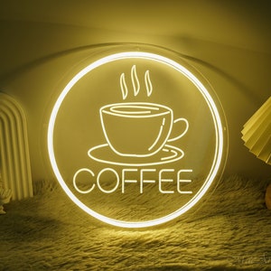 Cofeee Bar Light, USB Light Up Sign, Coffee Shop Signage, Opening Gift, Coffee Lover Gift, Cafe Shop Sign, Coffee Bar Decor, Kitchen Decor
