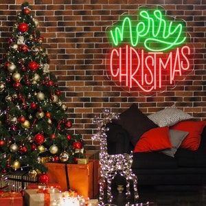 Merry Christmas Neon Sign, Christmas Led Light, Party Event Decor, Home Wall Room Decor, Personalized Christmas Gifts, Holiday Decor