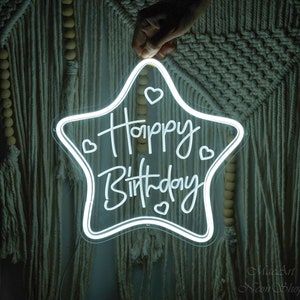 Alles Gute zum Geburtstag Leuchtreklame | Benutzerdefinierte Leuchtreklame | Alles Gute zum Geburtstag Schild | Beste Geburtstags-Geschenke | Personalisiertes Geschenk Zimmer Wand Dekoration