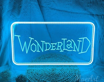 Wonderland Led Sign, Neon Sign Bedroom, Party Decor Sign, Wonderland Led Sign, Custom Neon Sign, Home Room Wall Decor, Christmas Gift