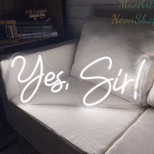 Yes Sir Neon Sign, Custom Neon Sign, Home Decor Wall Decor, Personalized Gifts for Baby, Led Neon Sign, Personalized Gifts, Party Decoration