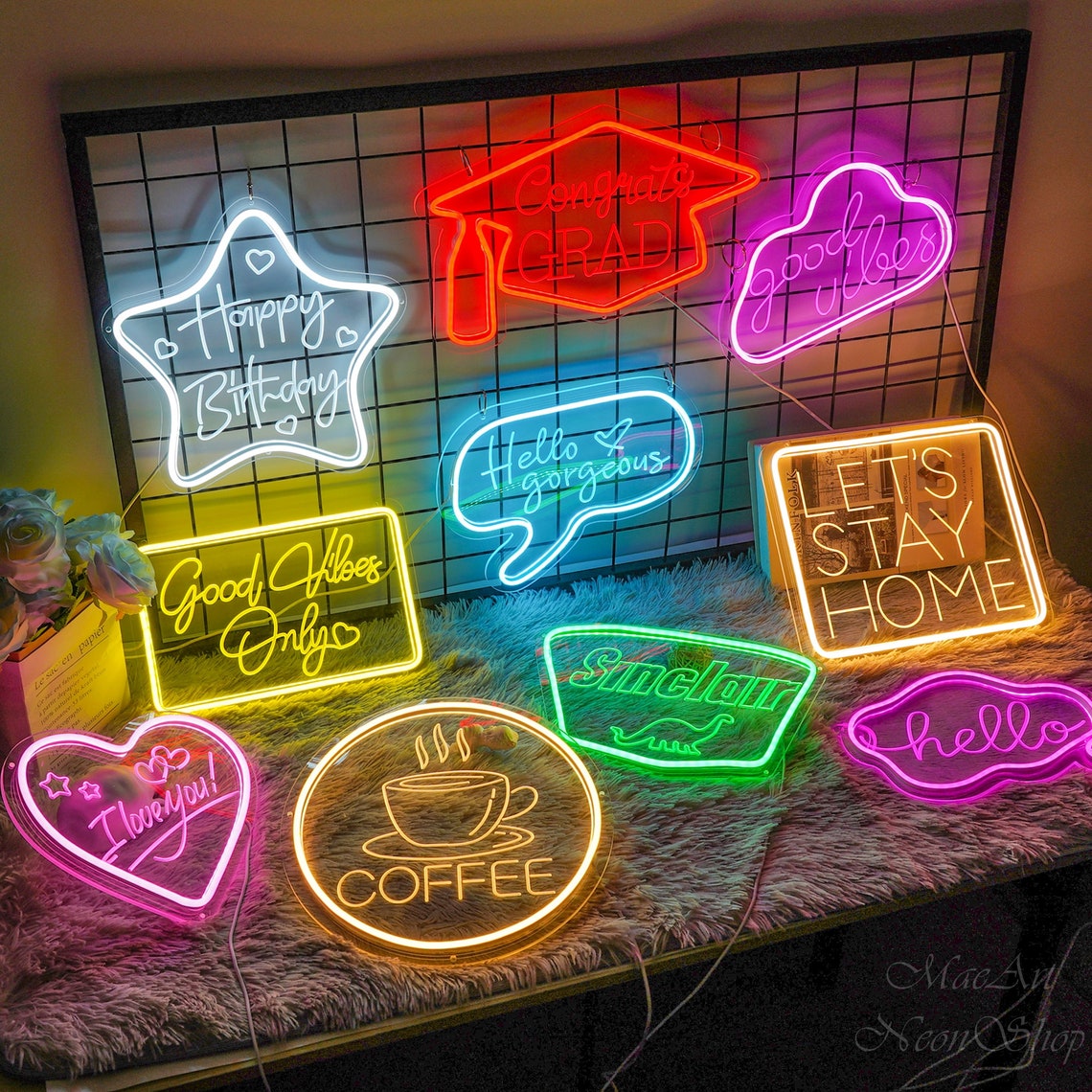 3D Engrave Art Sign Neon Signs Mini Neon Sign USB Led Etsy