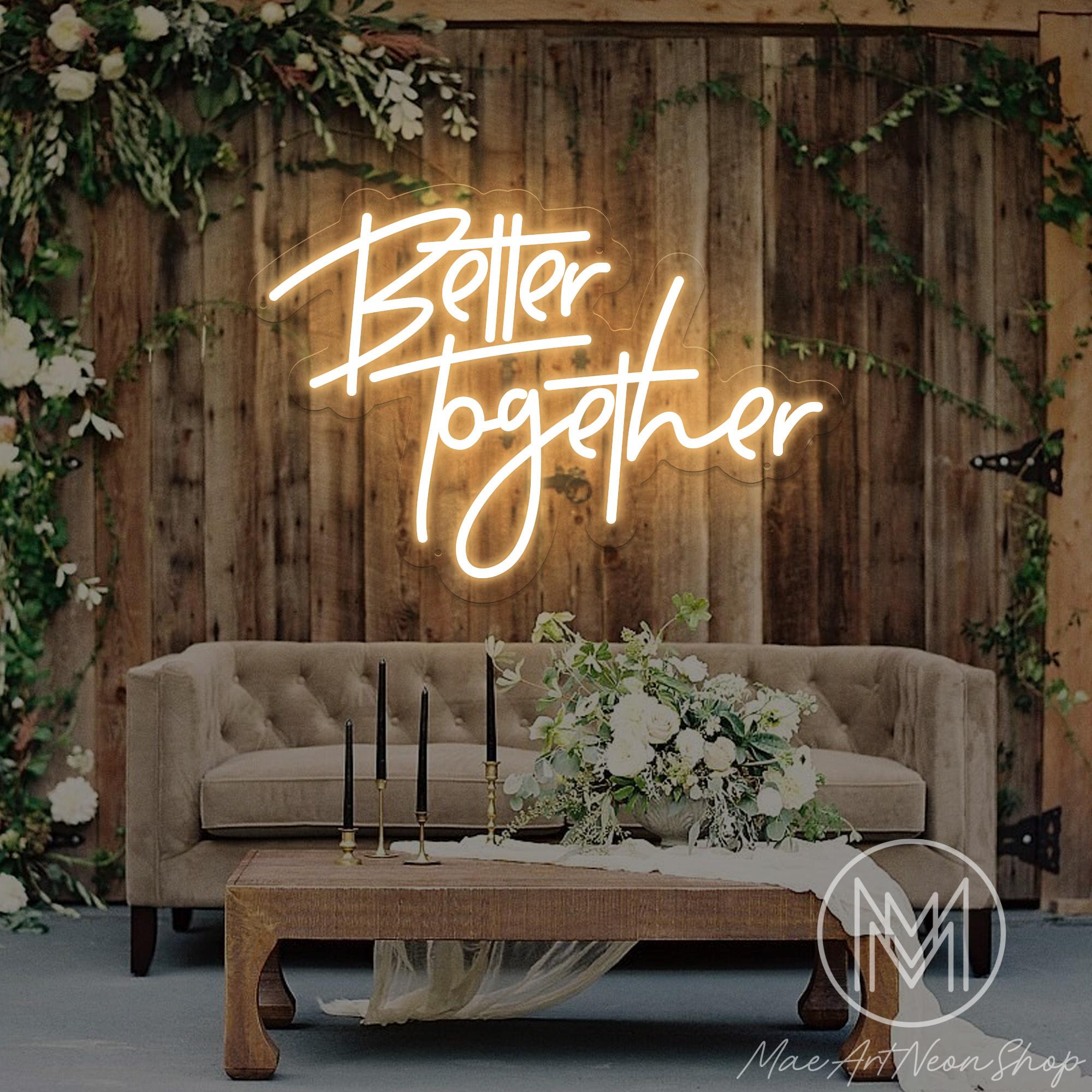 Better together neon sign - Etsy 日本