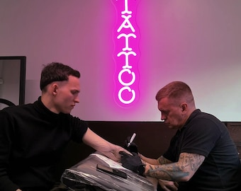 Tattoo Neon Sign Custom Tattoo Room Led Neon Light Tattoo Studio Light Sign Tattoo Artist Door Sign Shop Signage Personalized Office Sign