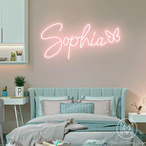 Custom Dorm Name Neon Sign Kids Neon Sign Nursery Name Sign Dorm Wall Art Kid Room Decor Neon Sign Birthday Gifts for Kids College Dorm