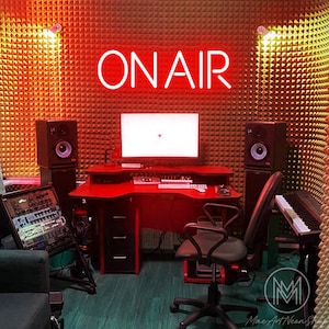 On Air Neon Sign On Air LED Neon Light Studio Office Game Room On Air Sign Recording Studio Playroom Neon Light Studio Neon Decor