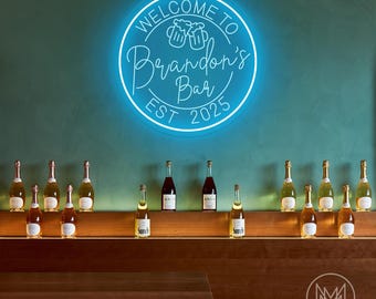Custom Bar Neon Sign Bar Open Neon Sign Light Up Sign Home Bar Wall Decor Neon Bar Signs Cocktail Beer Man Cave Decor Personalized Gifts
