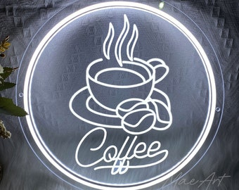Coffee Neon Sign, Coffee Bar Sign, USB Led Light Up Sign, Coffee Sign for Kitchen, Coffee Bar Decor, Kitchen Wall Decor, Coffee Shop Decor