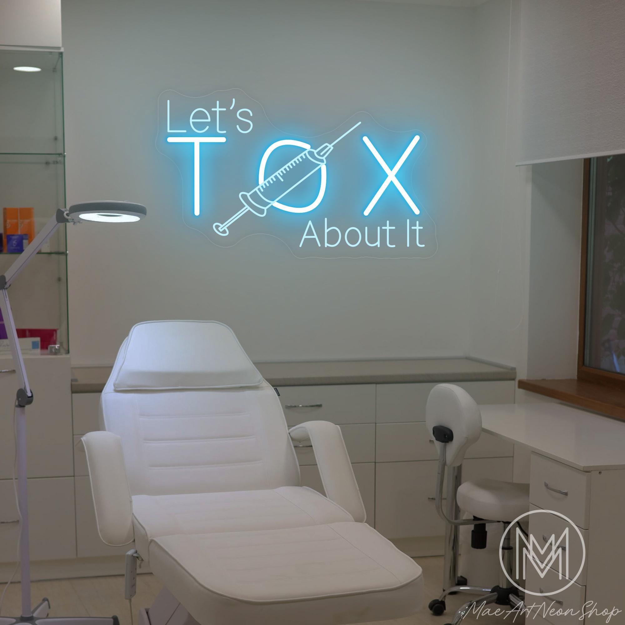 Let's Tox About It Neon Sign Custom Botox Filler Neon Light Injector ...