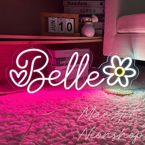 Enseigne néon personnalisée, Led néon, Néon LED, Décoration de chambre d'enfant, Cadeaux pour adolescente, Enseigne de chambre à coucher, Cadeau pour enfant, Cadeaux d'anniversaire de bébé