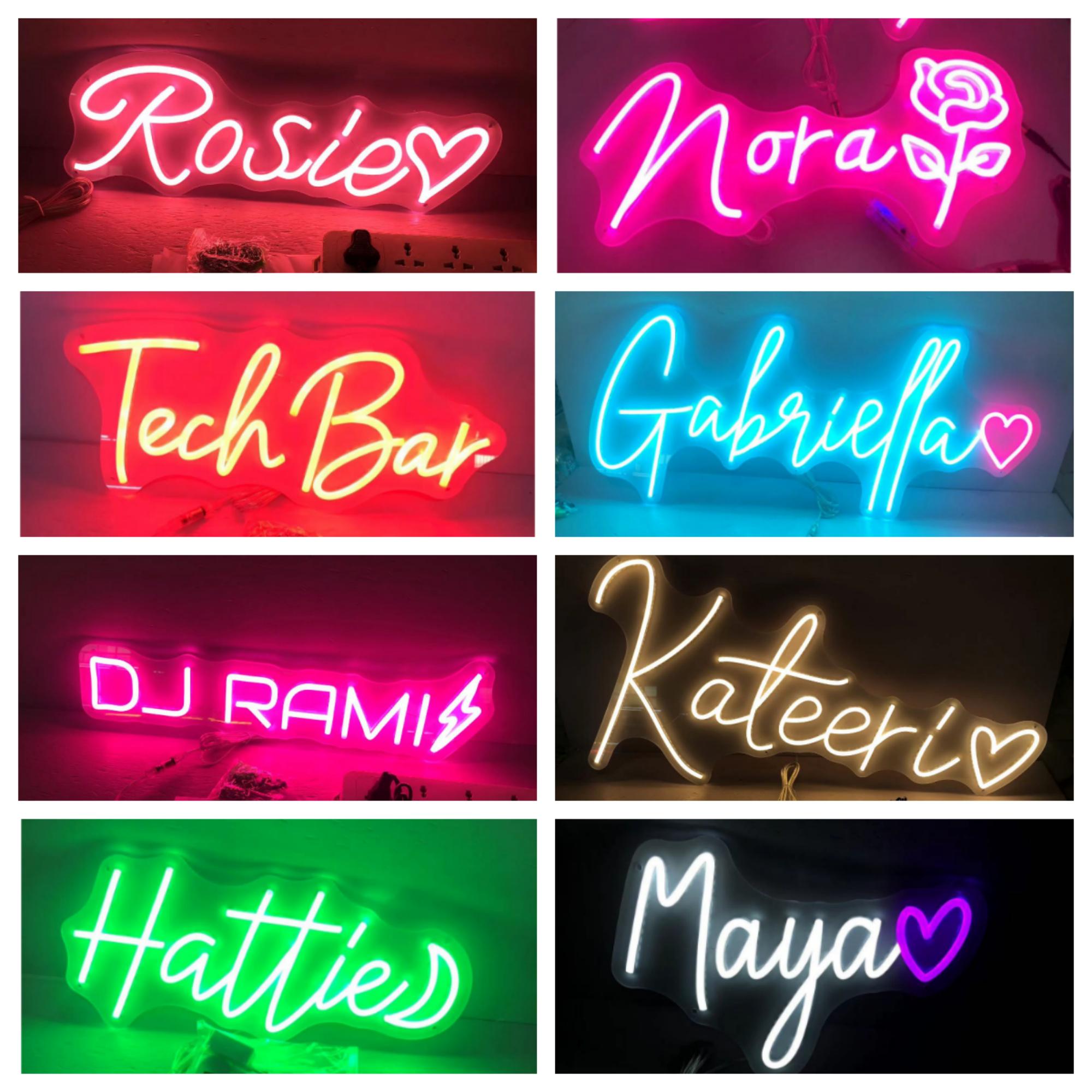 Custom Name Neon Sign, Nursery Name Sign, LED Name Sign, Gifts for Kids ...