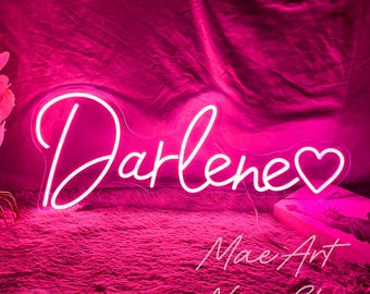 Benutzerdefinierte Leuchtreklame, personalisierte Neon Namensschild, LED Neonlicht, Kinderzimmer Dekor, Wohnheim Romm Dekor, Geburtstagsgeschenk für Kinder, Schulanfang Geschenke