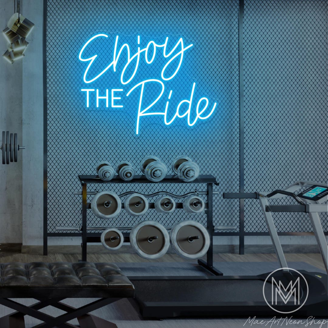 Enjoy The Ride ネオンサイン ホームジム LED ネオンライト スポーツ