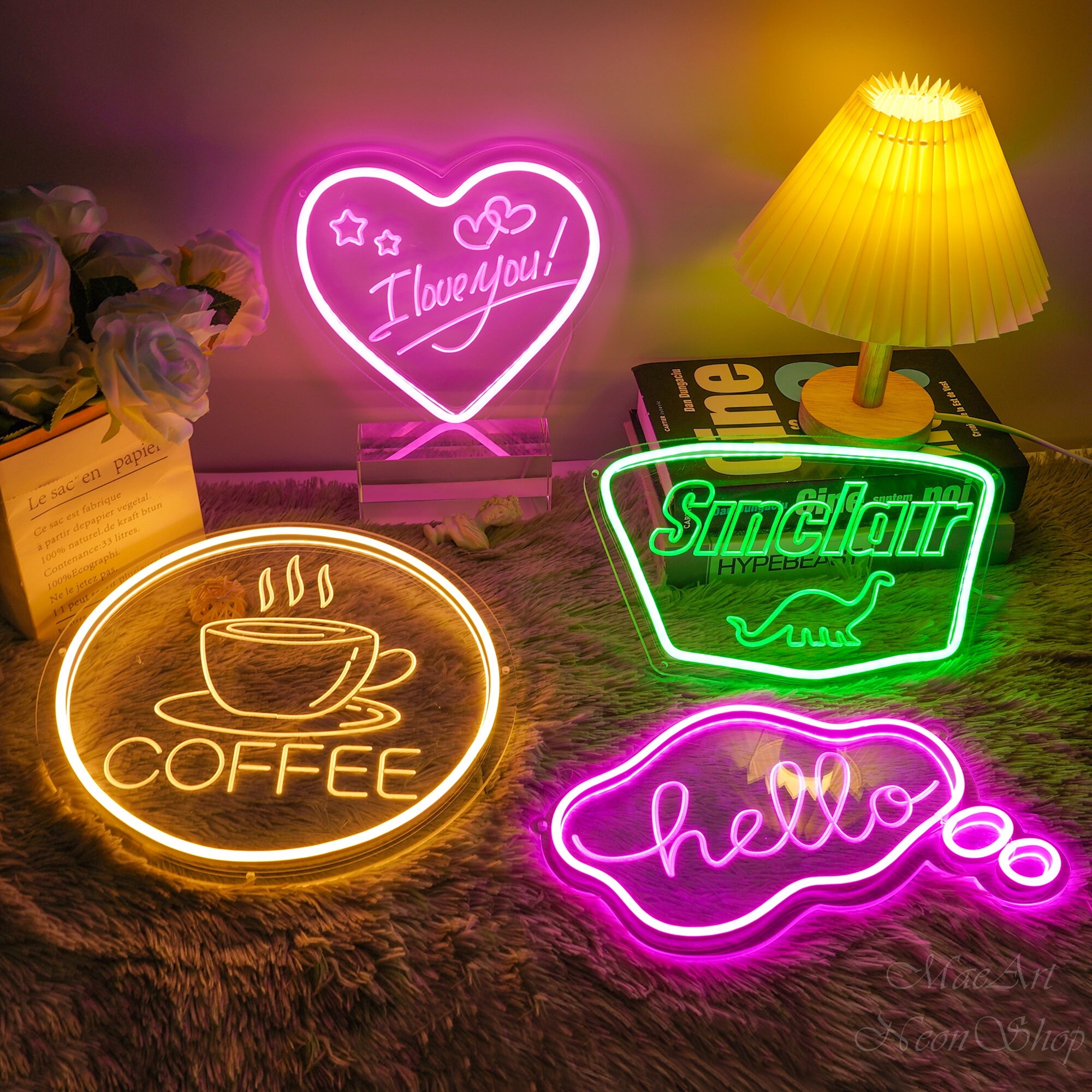 3D Engrave Art Sign Neon Signs Mini Neon Sign USB Led Etsy