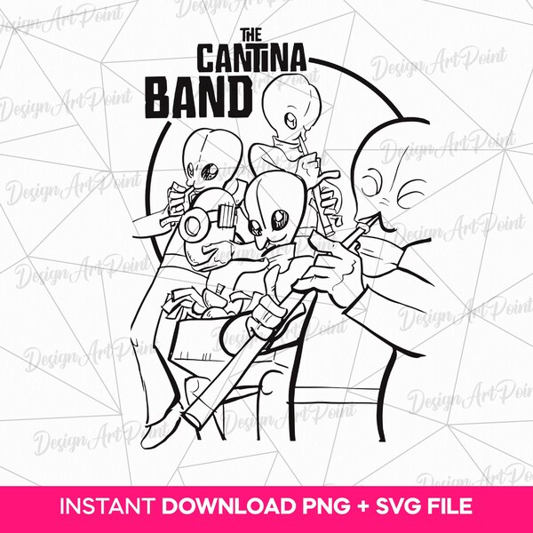 Star Wars The Cantina Band Figrin Vacation PNG, Family, Friends PNG, Instant Download, Digital File,  Disneyland, Svg Png Files