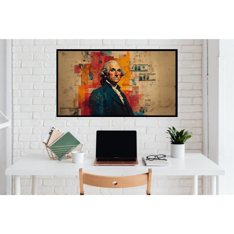 George Washington Pop Art - Bold Historical Museum-grade Art | Instant ...