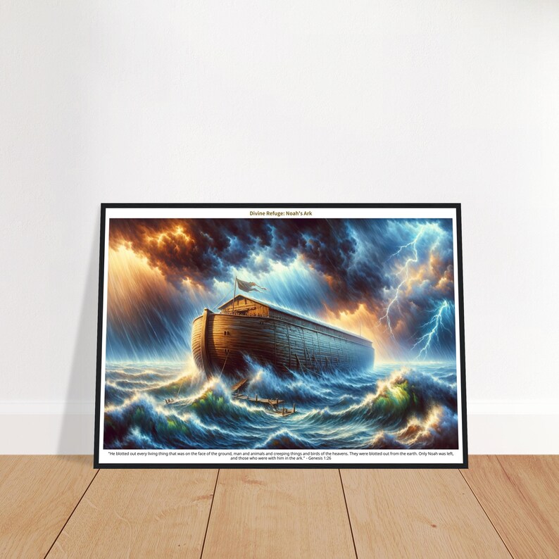 Noah's Ark Museum-grade Framed Wall Art, With Thought-provoking Title ...