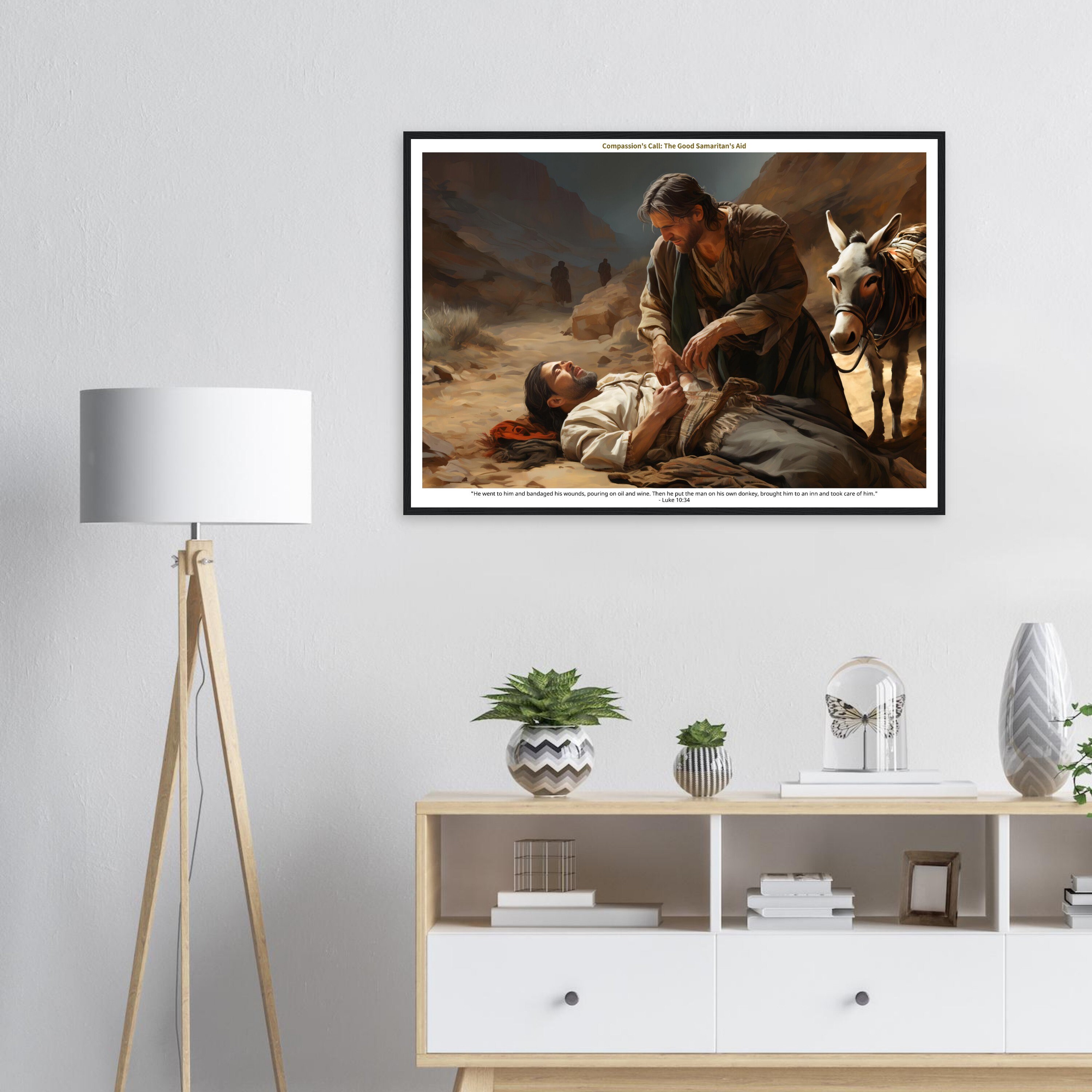 Good Samaritan Museum-grade Framed Wall Art, With Inspiring Thought ...