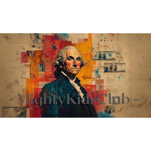 George Washington Pop Art - Bold Historical Museum-Grade Art | Instant Digital Download