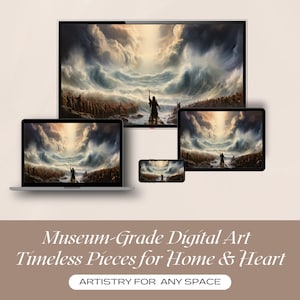 Impossible Possible - Parting of the Red Sea - Museum-Grade Art Bundle - 3 PNG Files - Exodus 14:21