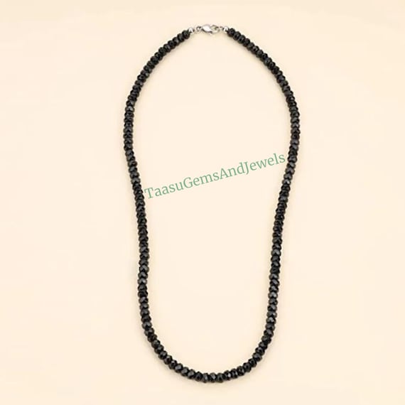 Black Spinel Necklace Gift for Her/his ,black Spinel Jewelry