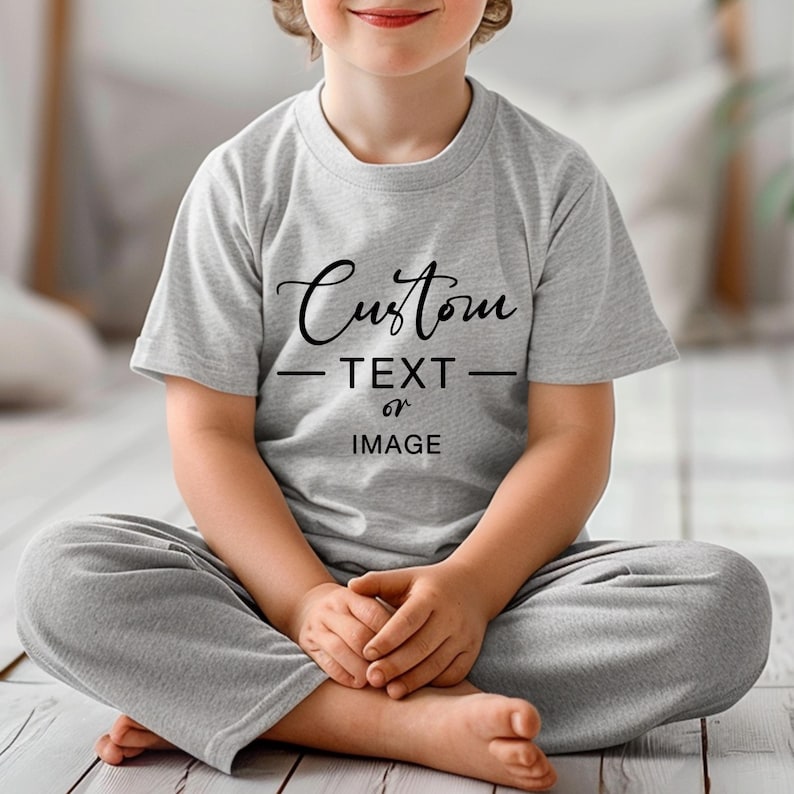 Custom Text Youth Shirt, Personalized Toddler Tee, Customized Text Youth T-Shirt, Your Text Youth Shirts, Custom Youth T-Shirts bild 5