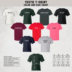 Custom Text Youth Shirt, Personalized Toddler Tee, Customized Text Youth T-Shirt, Your Text Youth Shirts, Custom Youth T-Shirts bild 8