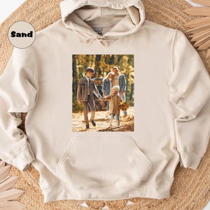 Custom Photo Hoodie, Personalized Girlfriend Boyfriend Sweatshirt, Vintage Custom Face Hoodie, Custom Image Outfit, Custom Birthday Gifts image 5