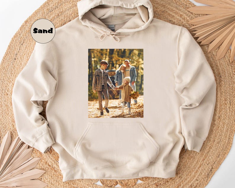 Custom Photo Hoodie, Personalized Girlfriend Boyfriend Sweatshirt, Vintage Custom Face Hoodie, Custom Image Outfit, Custom Birthday Gifts image 5