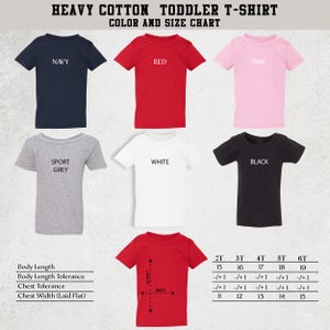 Custom Text Youth Shirt, Personalized Toddler Tee, Customized Text Youth T-Shirt, Your Text Youth Shirts, Custom Youth T-Shirts bild 9