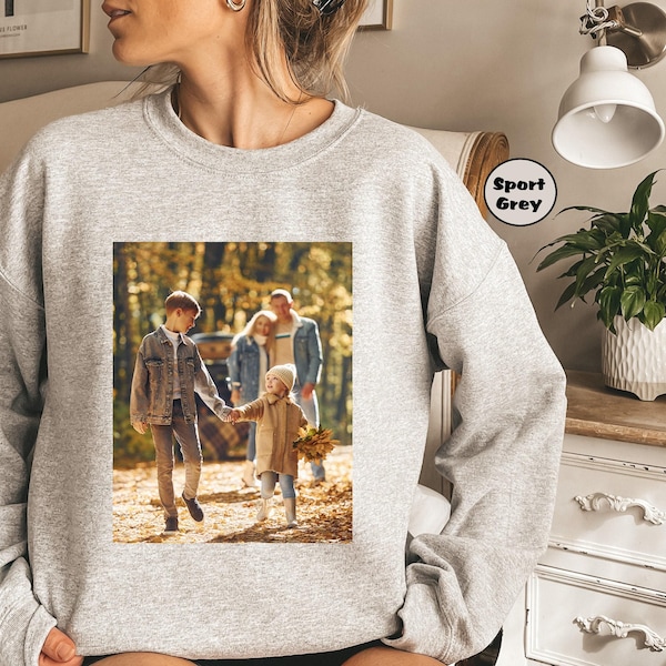 Sudadera con foto personalizada, sudadera con capucha personalizada para novio o novia, sudadera vintage con cara personalizada, atuendo con imagen personalizada, idea de regalo personalizada