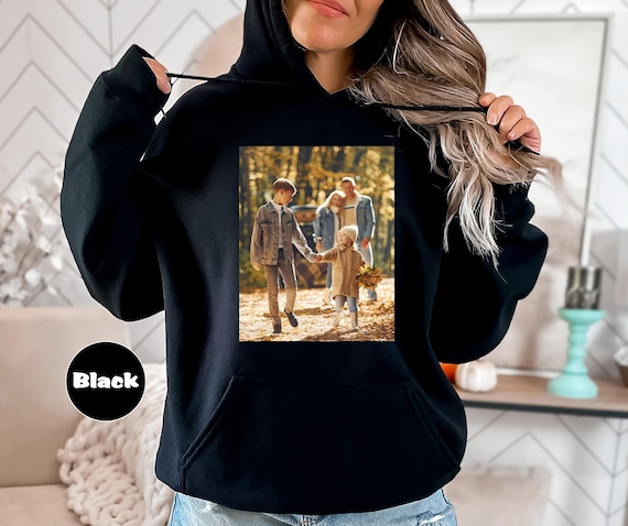 Custom Photo Hoodie, Personalized Girlfriend Boyfriend Sweatshirt, Vintage Custom Face Hoodie, Custom Image Outfit, Custom Birthday Gifts