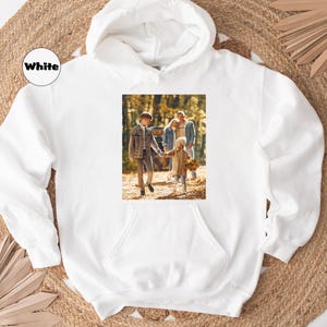 Custom Photo Hoodie, Personalized Girlfriend Boyfriend Sweatshirt, Vintage Custom Face Hoodie, Custom Image Outfit, Custom Birthday Gifts image 2