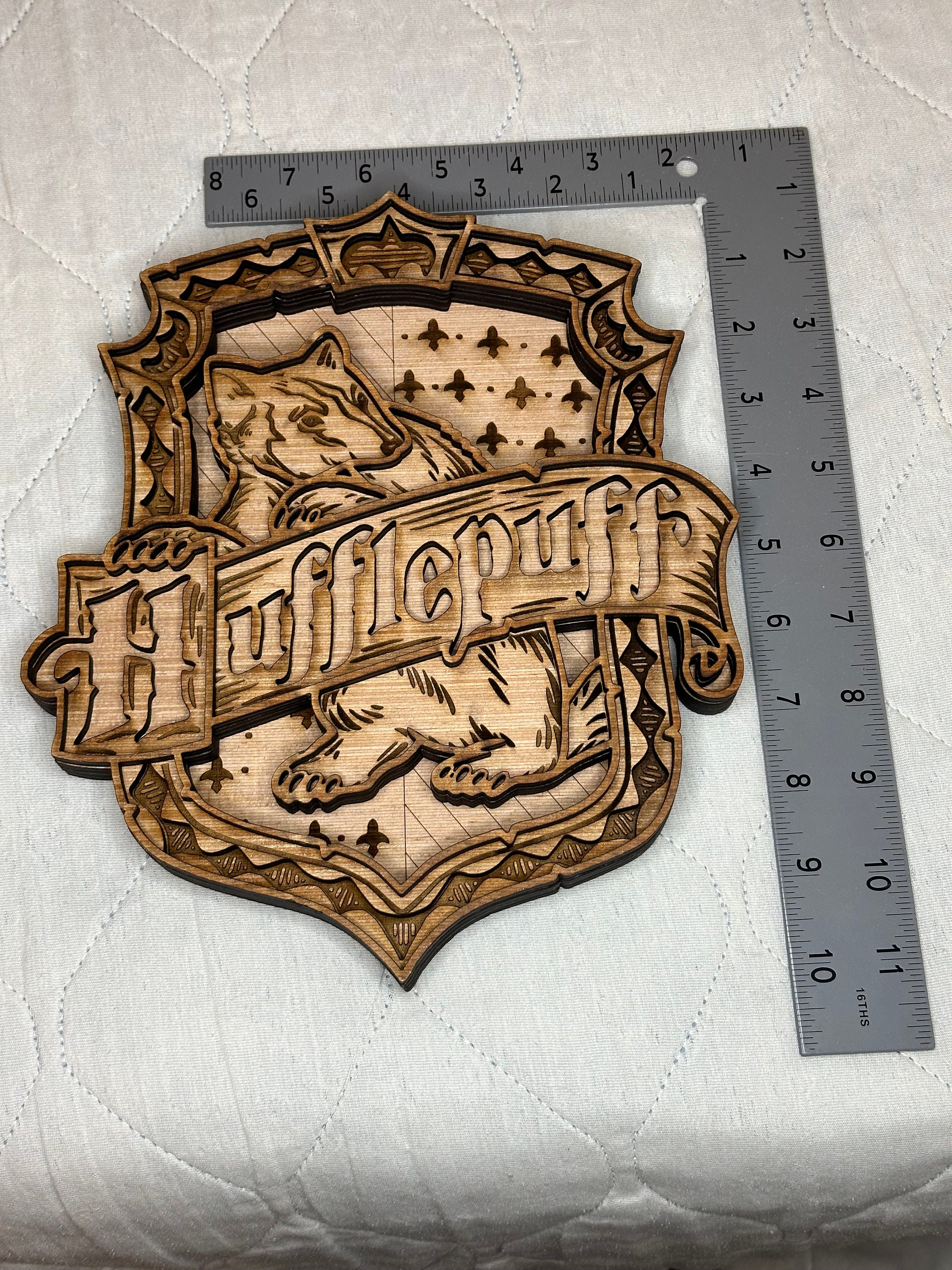 Multilayer Magic School Wall Sign, Hufflepuff, Magic Wall Sign, Wizard ...