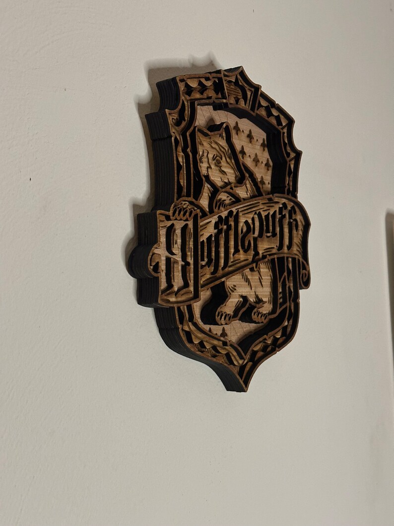 Multilayer Magic School Wall Sign Hufflepuff Magic Wall - Etsy