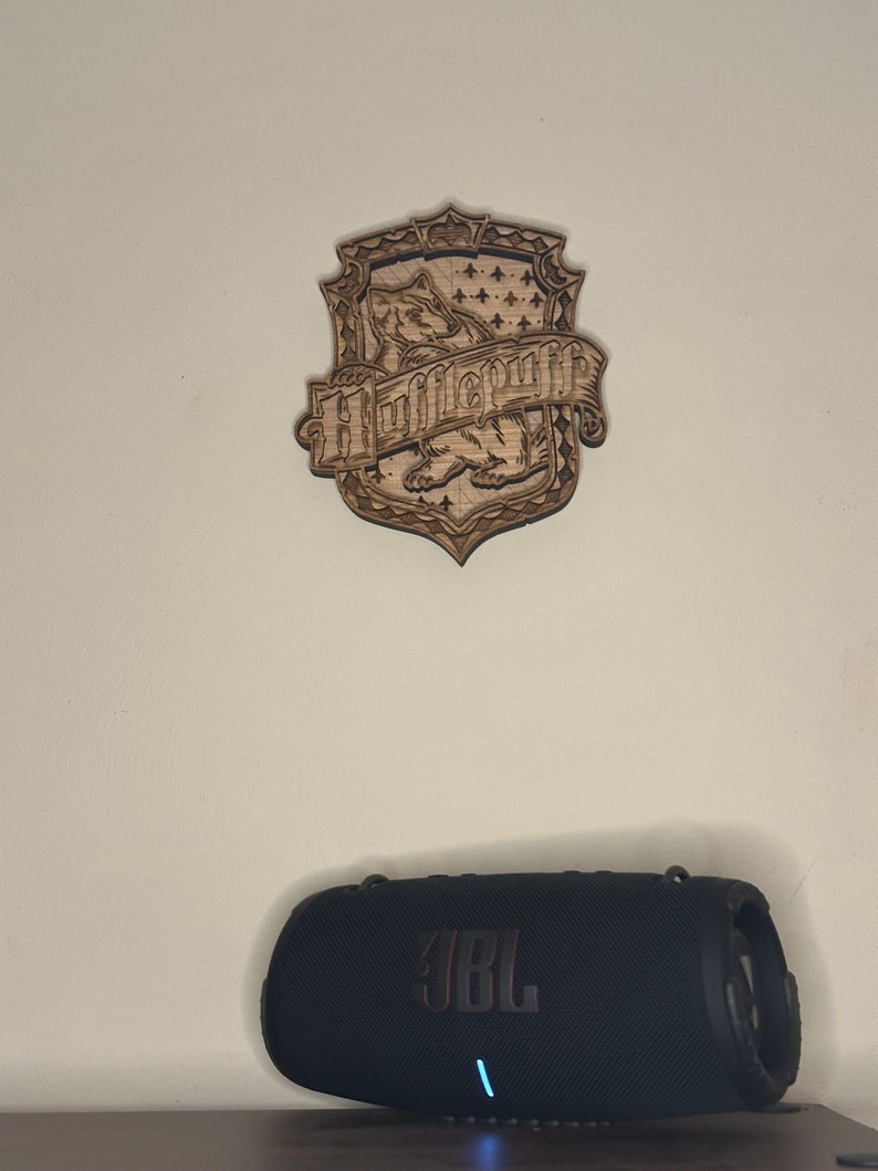 Multilayer Magic School Wall Sign, Hufflepuff, Magic Wall Sign, Wizard ...