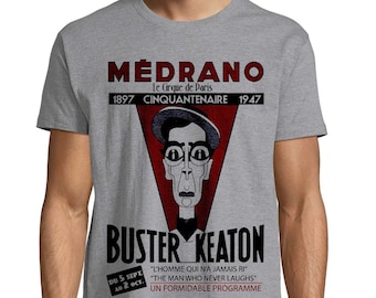 Buster Keaton Medrano Unisex Men's Cotton T-Shirt