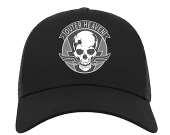 Metal Gear Solid Outer Heaven Flat Visor Snapback Hat Trucker Cap