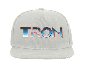 スペシャル 2010年 TRON LEGACY ムービー ロゴ刺繍キャップ Tron Legendary CGI Movie Classic Logo Flat Visor Snapback