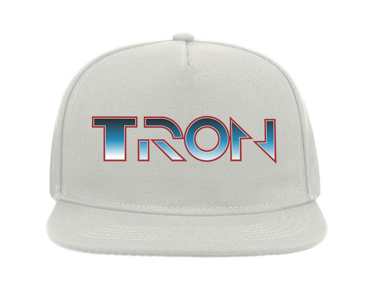 スペシャル 2010年 TRON LEGACY ムービー ロゴ刺繍キャップ Tron Legendary CGI Movie Classic Logo Flat Visor Snapback