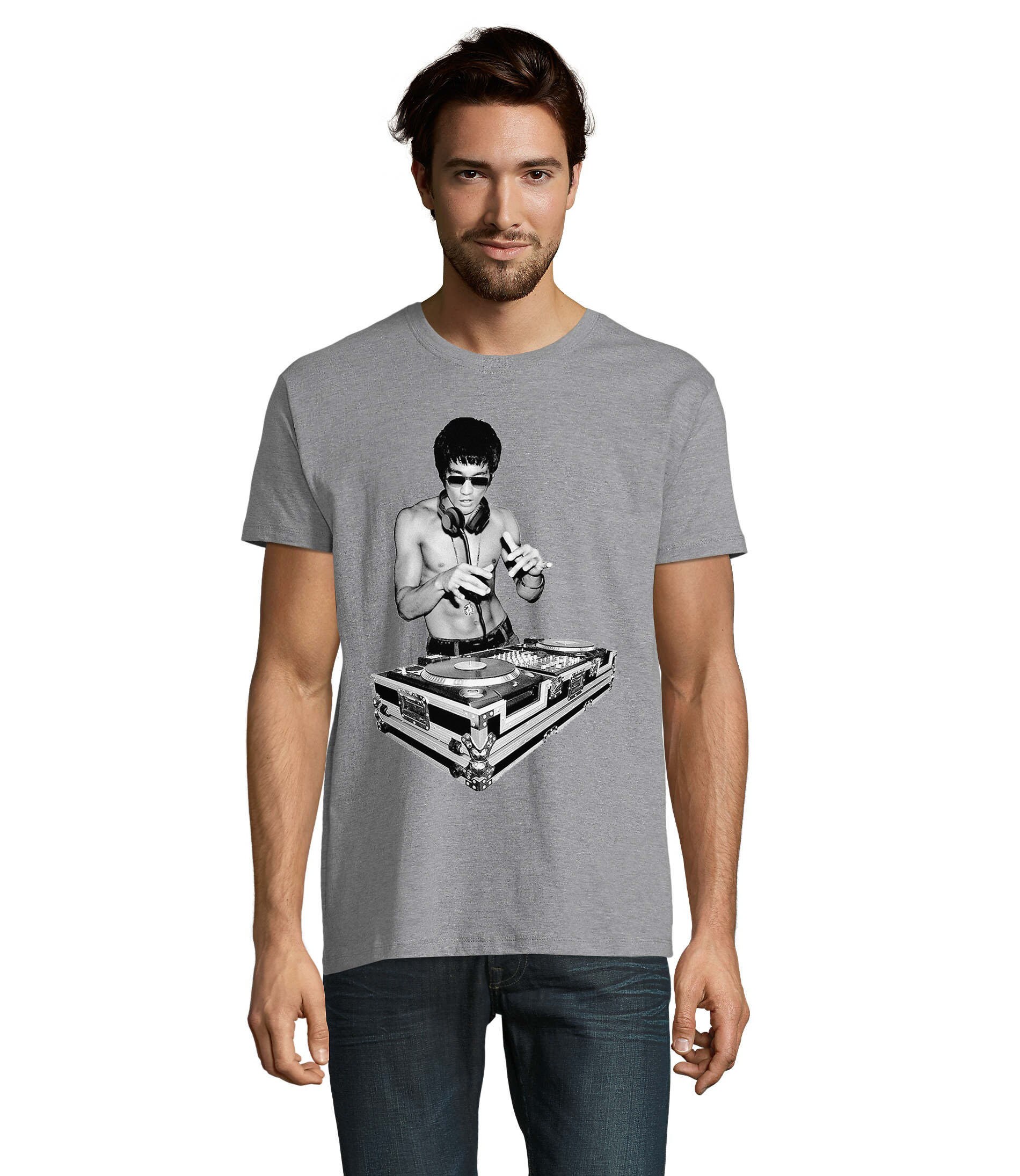 Discover Dj Bruce Lee Vinyl Player Retro T-Shirts