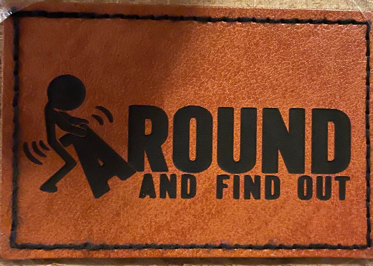 Custom Engraved Iron on Leather Patches Etsy