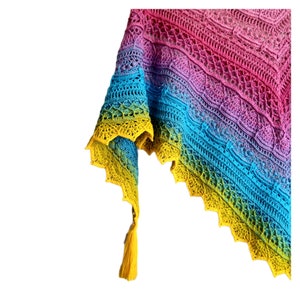 Wzór Pdf na chustę szydełkową SOKRACJA/ SOKRACJA shawl pattern zdjęcie 2