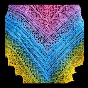 Wzór Pdf na chustę szydełkową SOKRACJA/ SOKRACJA shawl pattern zdjęcie 5