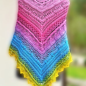 Wzór Pdf na chustę szydełkową SOKRACJA/ SOKRACJA shawl pattern zdjęcie 4