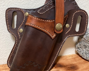 Custom leather pancake holster