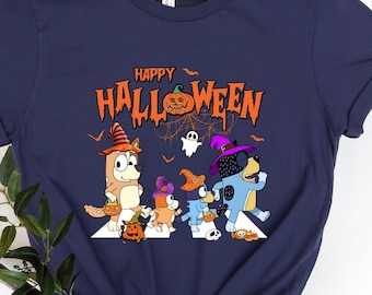 Family Matching Shirts, Blueyye Halloween Shirt, Blue Dog Kids Shirt, Trick Or Treat Shirt, Happy Halloween Shirt, Halloween Tshirt